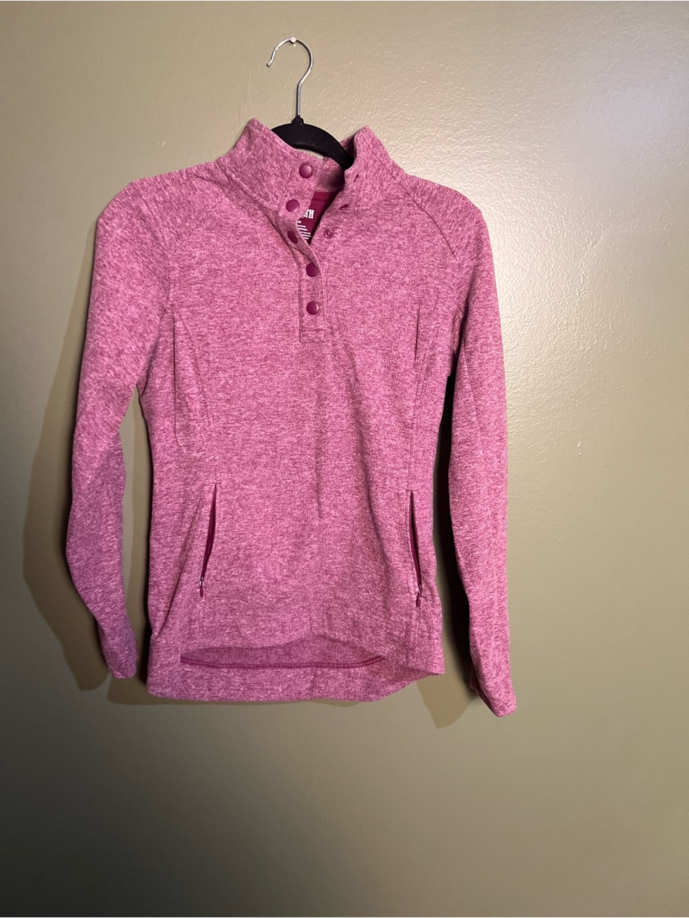 Duluth Snap-Button Pullover Sweatshirt Hoodie - Pink